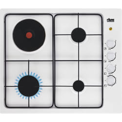 Faure FGM64300W plaque Blanc Intégré Combi 4 zone(s)