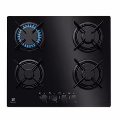 Electrolux EGT6242NVK, Noir, Intégré, 60 cm, Gaz, 4 zone(s), 4 zone(s)