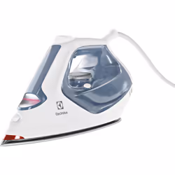 Electrolux E7SI1-4WB, Fer à repasser à sec ou à vapeur, Semelle Glissium, 2 m, 210 g/min, Gris, Blanc, 45 g/min