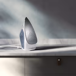Electrolux E7SI1-4WB Fer à repasser à sec ou à vapeur Semelle Glissium 2300 W Gris, Blanc