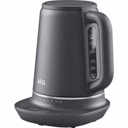 AEG GOURMET 7, 1,7 L, 2400 W, Noir, Acier inoxydable, Thermostat réglable, Indicateur de niveau d'eau