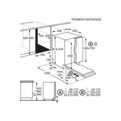 Electrolux KEQC2200L Entièrement intégré 9 couverts E - Vue supplémentaire 2