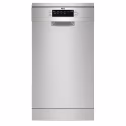 AEG FFB73517ZM, Pose libre, Compact (45 cm), Acier inoxydable, Noir, Boutons, LED