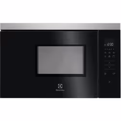 Electrolux MQ818GXE, Intégré, Micro-ondes grill, 17 L, 800 W, Tactile, Noir, Acier inoxydable