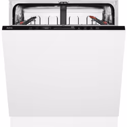 AEG FSE63307P, Entièrement intégré, Taille maximum (60 cm), 1,6 m, Panier, 12 couverts, B