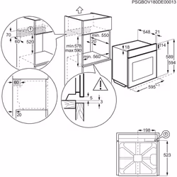 Electrolux EOH3H54X 72 L 2790 W A+ Acier inoxydable