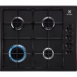 Electrolux KGS6404B, Noir, Intégré, 59.5 cm, Gaz, 4 zone(s), 4 zone(s)