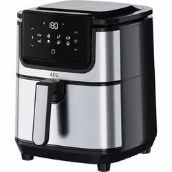 AEG AF6-1-4ST, Friteuse d’air chaud, 3,5 L, 80 °C, 200 °C, Unique, Noir, Acier inoxydable
