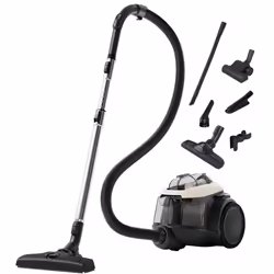 Electrolux EL61H4SW, Sans sac, Noir, Blanc, 9 m, Slide, 2 roue(s), Sec