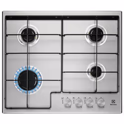 Electrolux EGS6424X, Acier inoxydable, Intégré, 59.5 cm, Gaz, Acier inoxydable, 4 zone(s)
