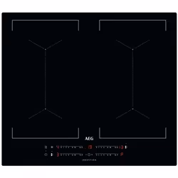 AEG IKE64453IB, Noir, Intégré, 58 cm, Plaque avec zone à induction, Verre-céramique, 4 zone(s)
