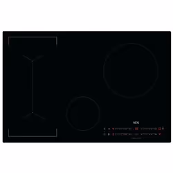 AEG IKB84443IB, Noir, Intégré, 77 cm, Plaque avec zone à induction, Verre-céramique, 4 zone(s)