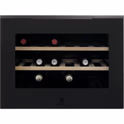 Electrolux KBW5T, Intégré, 18 bouteille(s), F, Lumière intérieure, N-ST, Noir