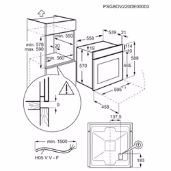 Electrolux EOF3H50BX 65 L A Acier inoxydable - Vue supplémentaire 7