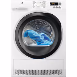 Electrolux EW7H583B, Pose libre, Charge avant, Pompe à chaleur, Blanc, Rotatif, Tactile, LCD