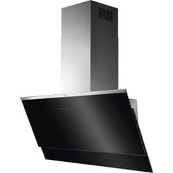 AEG DVE5971HG Monté au mur Noir, Acier inoxydable 400 m³/h A
