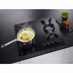 AEG HKB64453NB Noir Intégré 59 cm Gaz 4 zone(s)