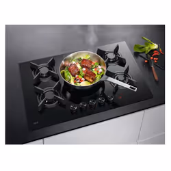 AEG HKB75453NB plaque Noir Intégré 75 cm Gaz 5 zone(s)