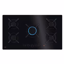 AEG HKB95453NB, Noir, Intégré, 88 cm, Gaz, 5 zone(s), 5 zone(s)