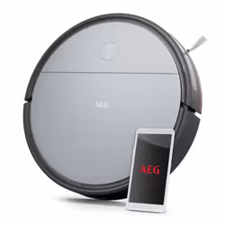 AEG AR61UD1UG, Sans sac, Noir, Gris, Rond, 0,4 L, 72 dB, Gyroscope