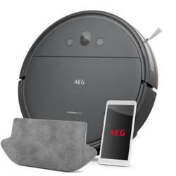 AEG AR61UW1DG robot aspirateur 0,4 L Sans sac Noir, Gris