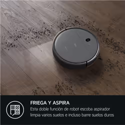 AEG AR61UW1DG robot aspirateur 0,4 L Sans sac Noir, Gris