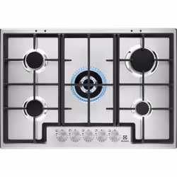 Electrolux EGS75362X, Acier inoxydable, Intégré, 75 cm, Gaz, 5 zone(s), 5 zone(s)