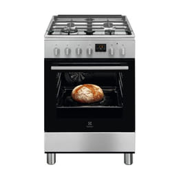 Electrolux LKK644200X Cuisinière Gaz Noir, Acier inoxydable A