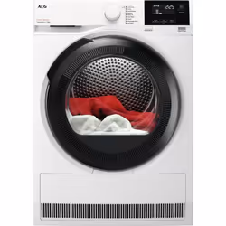 AEG TR71A2G2CO, Pose libre, Charge avant, Pompe à chaleur, Blanc, Boutons, Rotatif, Droite