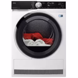 AEG Series 9000 TR95A3B6BW, Pose libre, Charge avant, Pompe à chaleur, Blanc, Rotatif, Tactile, Droite
