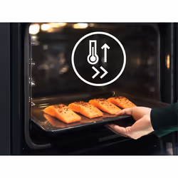 Electrolux EOC8P29X 72 L 3390 W A+ Noir, Acier inoxydable