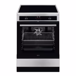 AEG CIB6490APM, Cuisinière, Noir, Rotatif, Tactile, Front / Top front, Verre, 1,5 m
