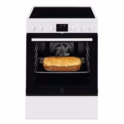 Electrolux LKR64890AW, Cuisinière, Blanc, Rotatif, Blanc, 1,5 m, Céramique