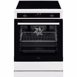 AEG CIB6490APW, Cuisinière, Noir, Blanc, Rotatif, Tactile, Front / Top front, 1,5 m, Bas