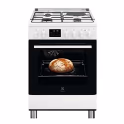 Electrolux LKM648988W, Cuisinière, Blanc, Rotatif, Blanc, 1,4 m, Combi