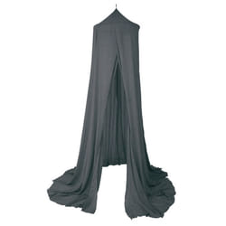 JaBaDaBaDo K049 ciel et rideau de lit Gris Coton, Polyester