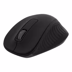 Deltaco MS-710, Droitier, Optique, RF sans fil, 1200 DPI, Noir