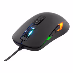 Deltaco GAM-029, Ambidextre, Optique, USB Type-A, 2000 DPI, Noir