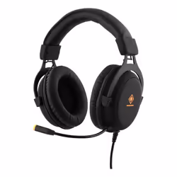 Deltaco GAM-030, Avec fil, Jouer, 20 - 20000 Hz, Casque, Noir