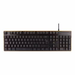 Deltaco GAM-021FR clavier Jouer USB AZERTY Français Noir, Orange