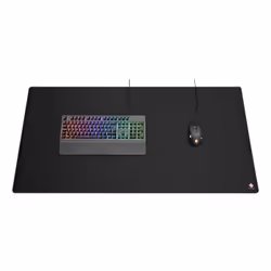 Deltaco GAM-081 tapis de souris Tapis de souris de jeu Noir