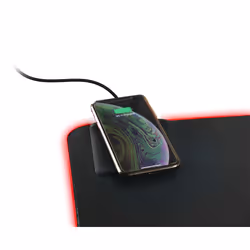 Deltaco GAM-092 tapis de souris Tapis de souris de jeu Noir
