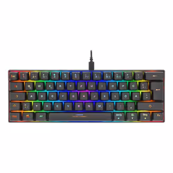 Deltaco GAM-075-DE clavier USB QWERTZ Allemand Noir