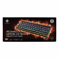 Deltaco GAM-075-DE clavier USB QWERTZ Allemand Noir - Vue supplémentaire 4