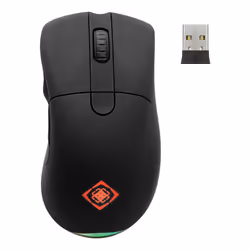 Deltaco GAM-107, Droitier, USB Type-A, 16000 DPI, 1 ms, Noir