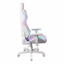 Deltaco GAM-080-W Siège pour jeu vidéo Fauteuil de gaming Siège rembourré Blanc