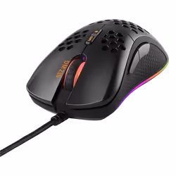 Deltaco DM210, Droitier, USB Type-A, 6400 DPI, Noir