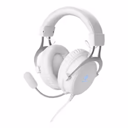 Deltaco GAM-030-W, Avec fil, Appels/Musique, 20 - 20000 Hz, Casque, Blanc