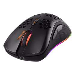 Deltaco GAM-120, Droitier, Optique, RF Wireless + USB Type-A, 6400 DPI, Noir