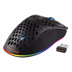 Deltaco GAM-120 souris Droitier RF Wireless + USB Type-A Optique 6400 DPI